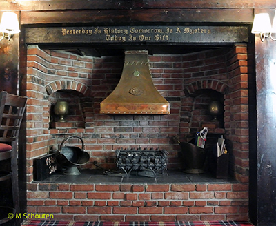 Fireplace in Lounge Bar.  by Michael Schouten. Published on 